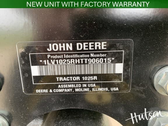 Image of John Deere 1025R equipment image 4