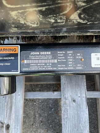 Image of John Deere BA84C equipment image 3