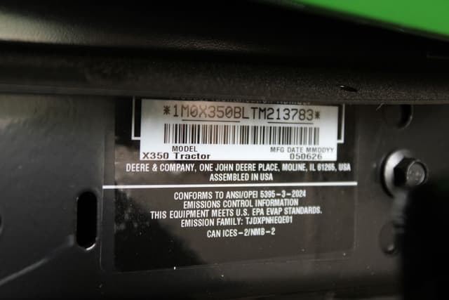 Image of John Deere X350 equipment image 4