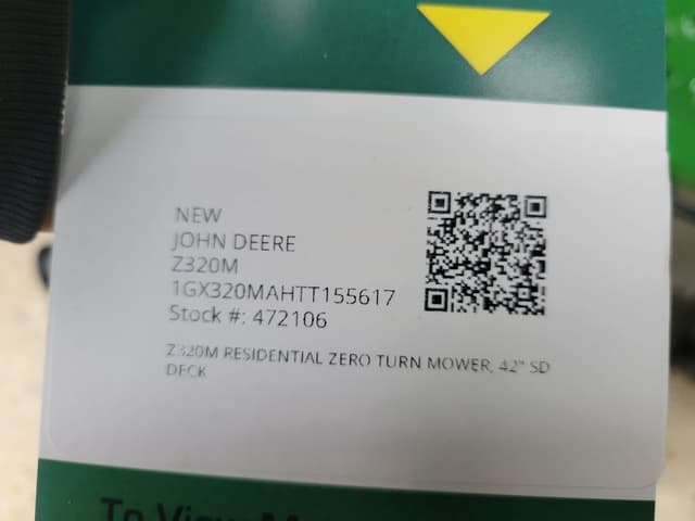 Image of John Deere Z320M equipment image 4
