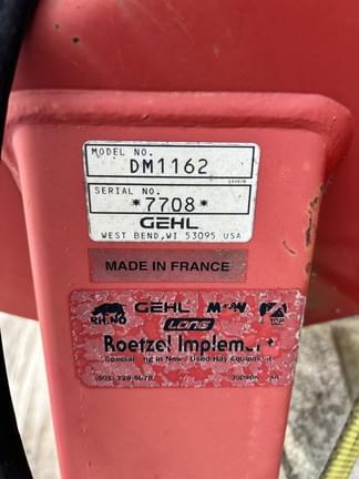 Image of Gehl DM1162 equipment image 3