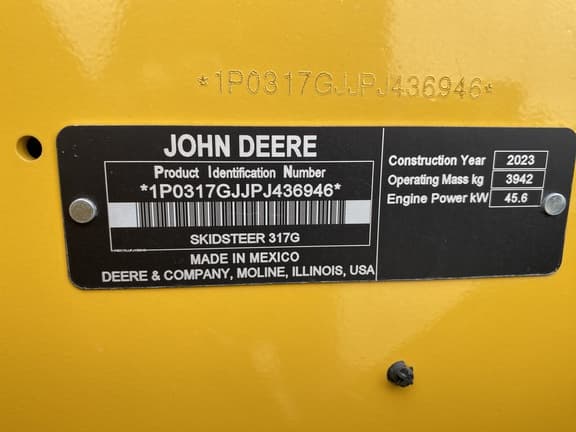 Image of John Deere 317G equipment image 4