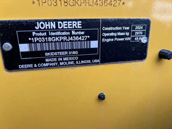 Image of John Deere 318G equipment image 3