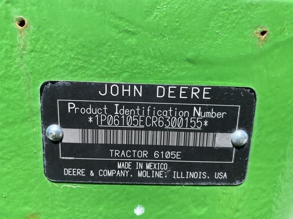 Image of John Deere 6105E equipment image 3