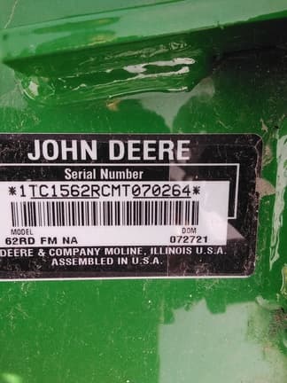 Image of John Deere 62RD Image 1