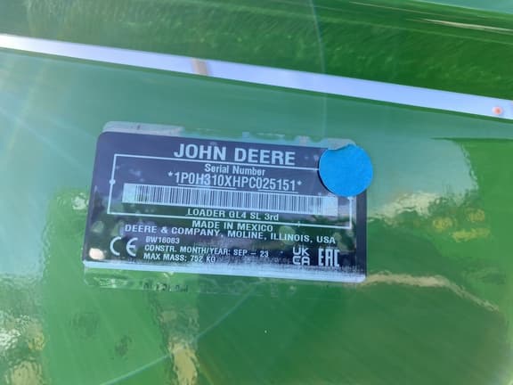Image of John Deere H310 equipment image 2