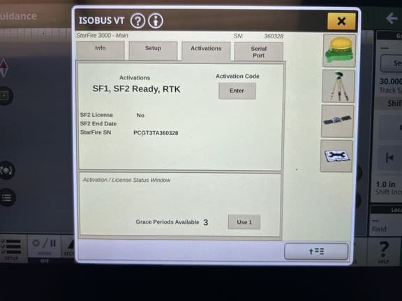 Image of John Deere StarFire 3000 Image 1