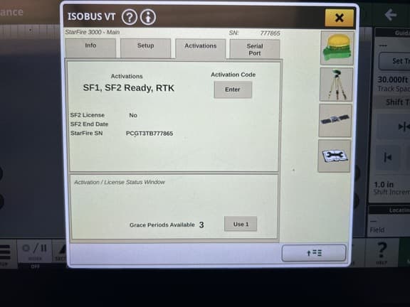 Image of John Deere StarFire 3000 Image 1