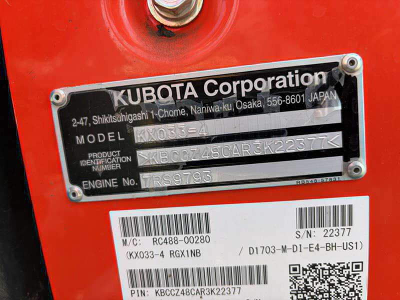 Image of Kubota KX033-4 Primary image